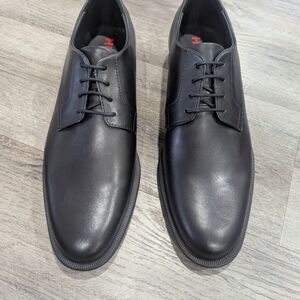 Hugo Boss Black Leather Kyron Derby Dress Shoes New In Box!